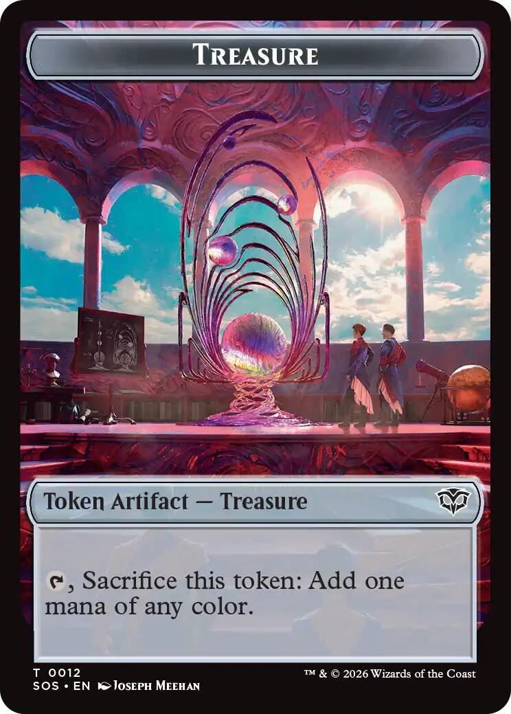 Primo, The Indivisble // Treasure Double-Sided Token [Secrets of Strixhaven Commander Tokens] | Devastation Store