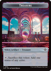 Primo, The Indivisble // Treasure Double-Sided Token [Secrets of Strixhaven Commander Tokens] | Devastation Store