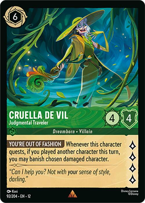 Cruella De Vil - Judgmental Traveler (92/204) [Wilds Unknown] | Devastation Store