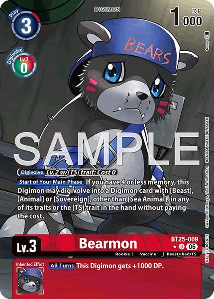 Bearmon [BT25-009] (Full Art) [Dual Revolution] | Devastation Store