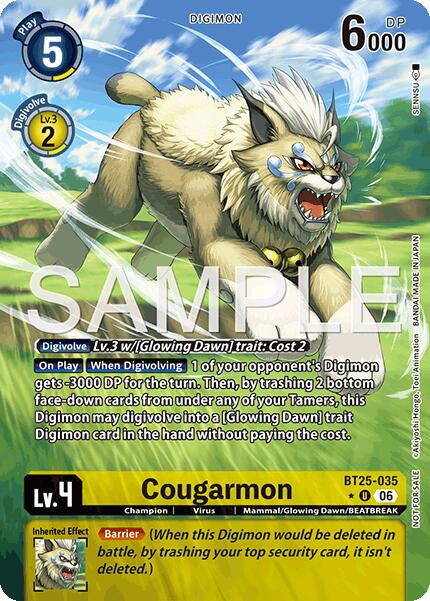 Cougarmon [BT25-035] (Full Art) [Dual Revolution] | Devastation Store