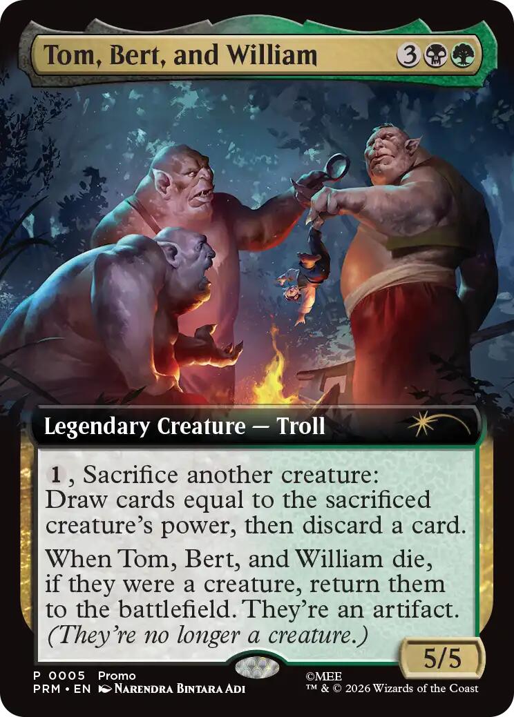 Tom, Bert, and William (Extended Art) [Media Promos] | Devastation Store