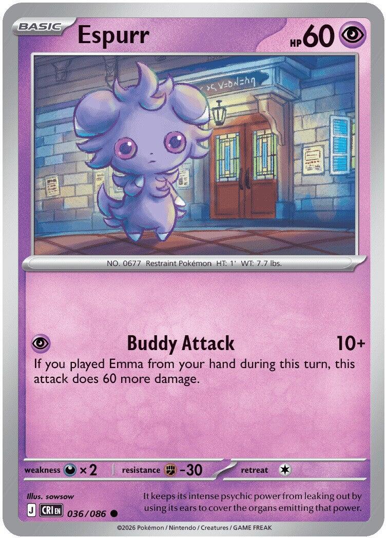Espurr (036/086) [Mega Evolution: Chaos Rising] | Devastation Store