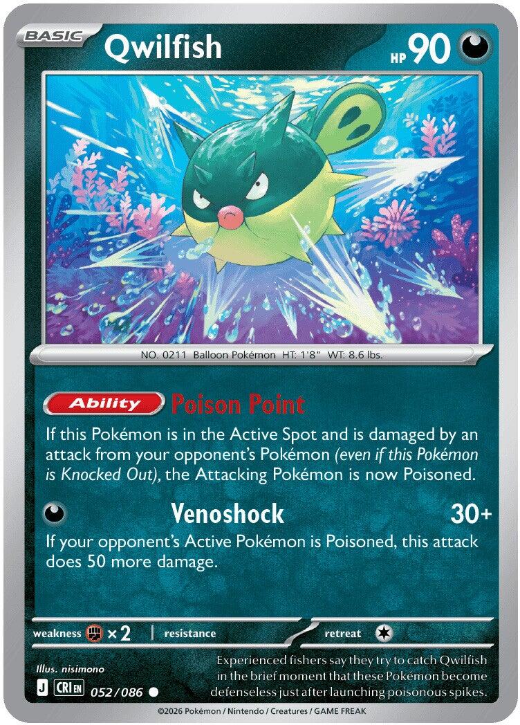 Qwilfish (052/086) [Mega Evolution: Chaos Rising] | Devastation Store