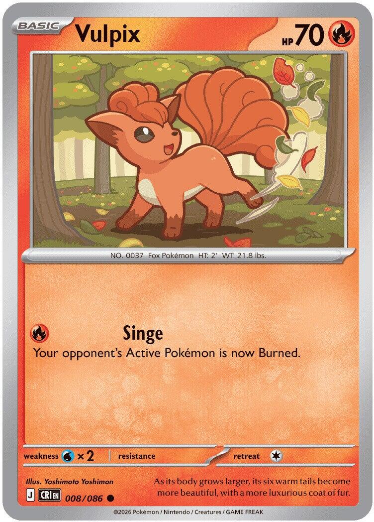 Vulpix (008/086) [Mega Evolution: Chaos Rising] | Devastation Store