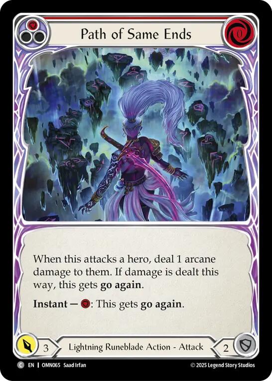 Path of Same Ends (Red) [OMN065] (Omens of the Third Age) | Devastation Store