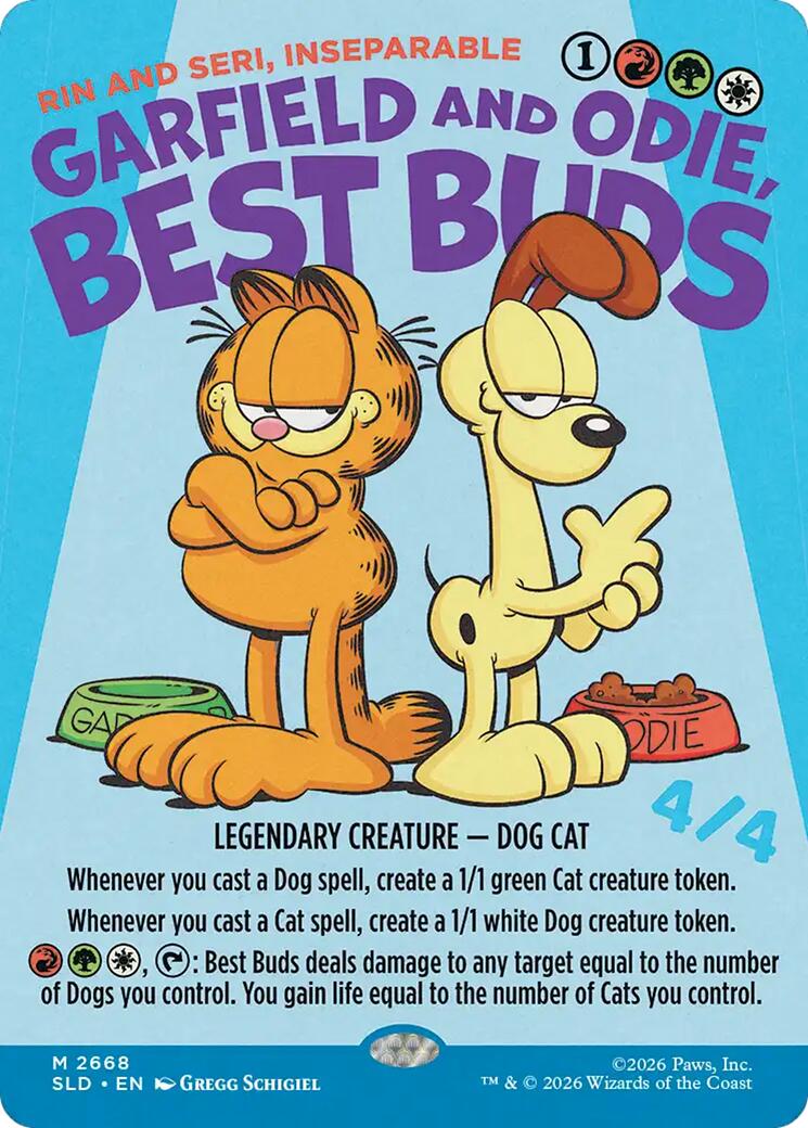 Garfield and Odie, Best Buds - Rin and Seri, Inseparable [Secret Lair Drop Series] | Devastation Store