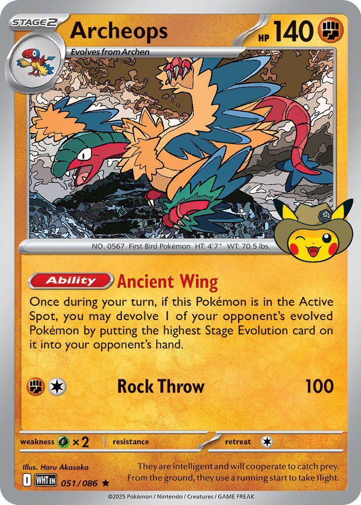 Archeops (051/086) - 051 (Fossil Museum Exclusive) [Mega Evolution Promo] | Devastation Store