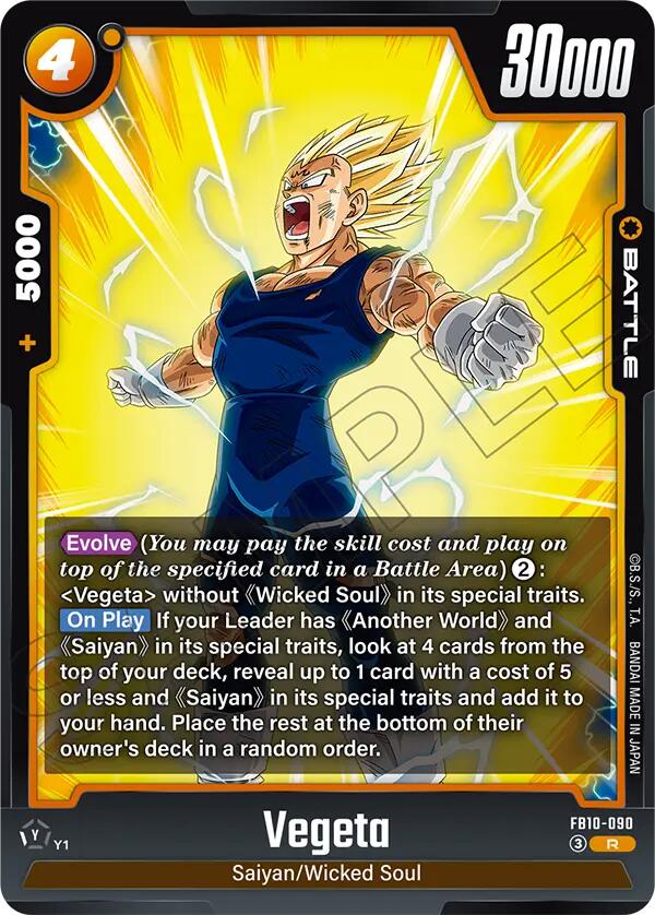 Vegeta (FB10-090) [Cross Force] | Devastation Store