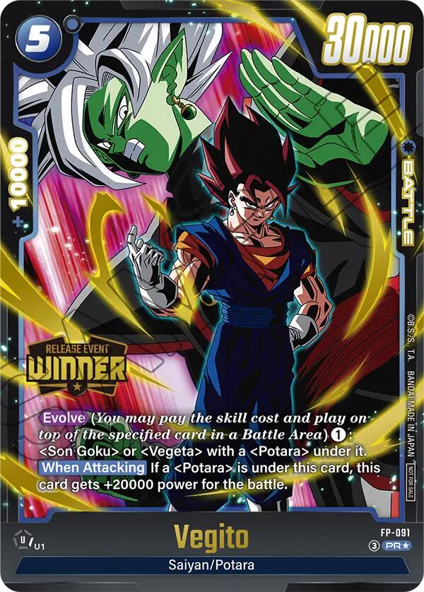 Vegito (FP-091) (Release Event Winner) [Fusion World Promotion Cards] | Devastation Store