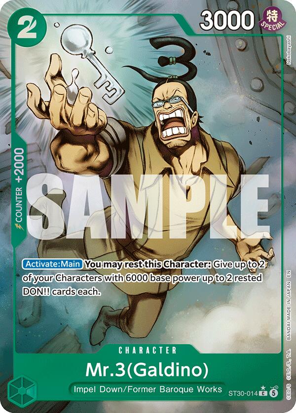 Mr.3(Galdino) (Full Art) [Starter Deck EX: Gear 5] | Devastation Store