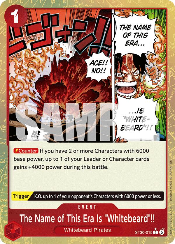 The Name of This Era Is "Whitebeard"!! (Parallel) [Starter Deck EX: Gear 5] | Devastation Store