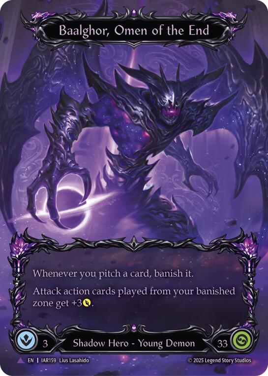 Baalghor, Omen of the End (Marvel) [IAR159-MV] (Omens of the Third Age)  Cold Foil | Devastation Store