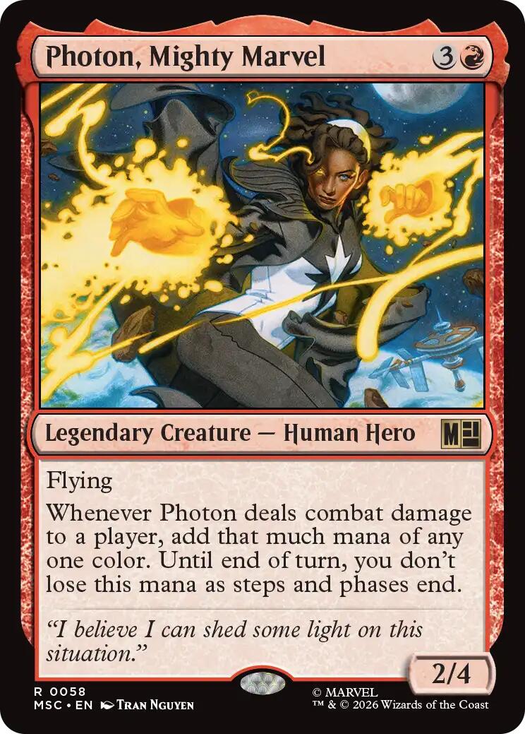 Photon, Mighty Marvel (Surge Foil) [Marvel Super Heroes Commander] | Devastation Store