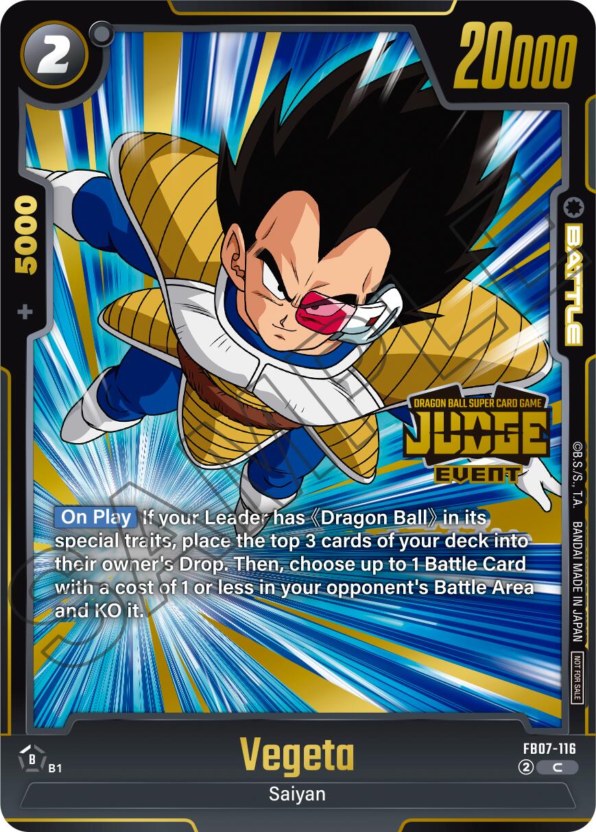 Vegeta (Judge Pack 05 - Event Judge) [Fusion World Tournament Cards] | Devastation Store