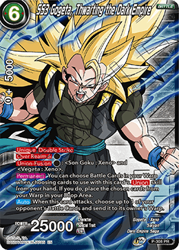 SS3 Gogeta, Thwarting the Dark Empire (Winner Stamp) (P-308_PR) [Tournament Promotion Cards] | Devastation Store