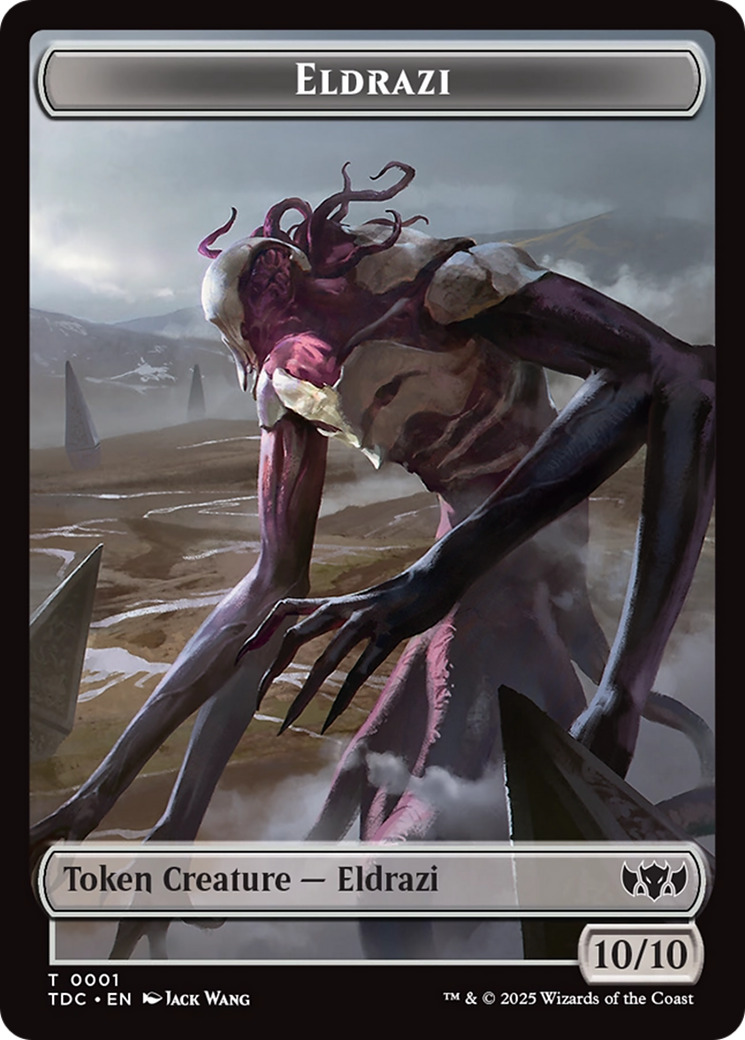 Eldrazi // Citizen Double-Sided Token [Tarkir: Dragonstorm Commander Tokens] | Devastation Store