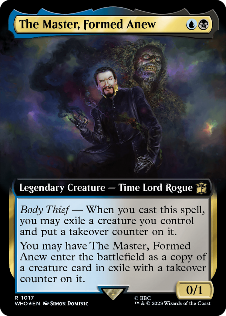 The Master, Formed Anew (Extended Art) (Surge Foil) [Doctor Who] | Devastation Store