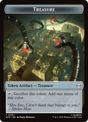 Spider // Treasure Double-Sided Token [Marvel's Spider-Man Tokens] | Devastation Store