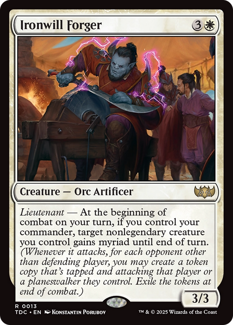 Ironwill Forger [Tarkir: Dragonstorm Commander] | Devastation Store