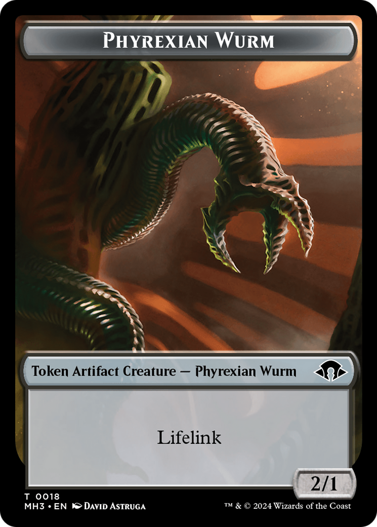 Eldrazi Spawn // Phyrexian Wurm (0018) Double-Sided Token [Modern Horizons 3 Tokens] | Devastation Store