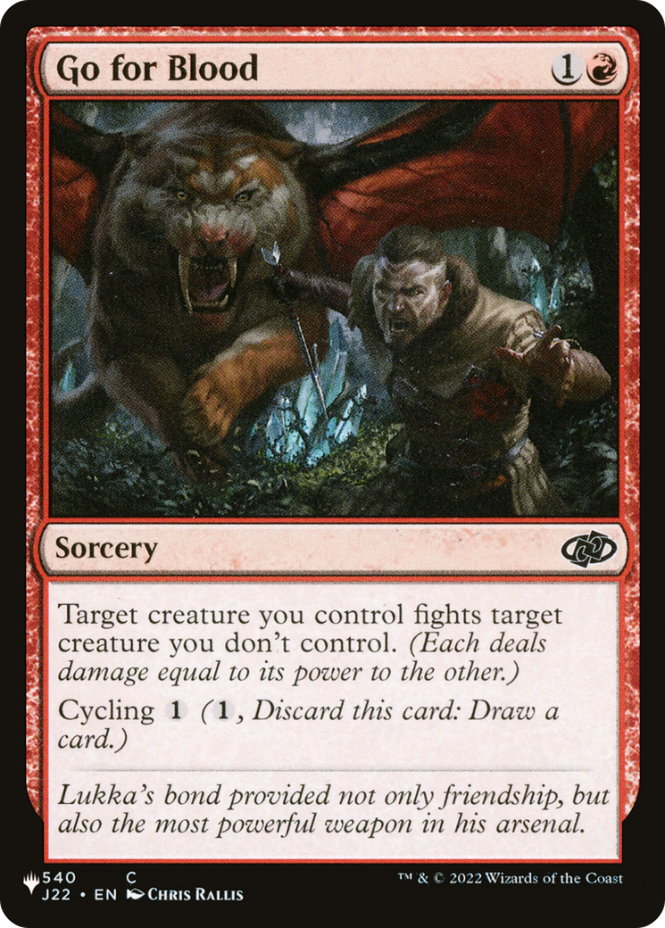 Go for Blood [The List Reprints] | Devastation Store