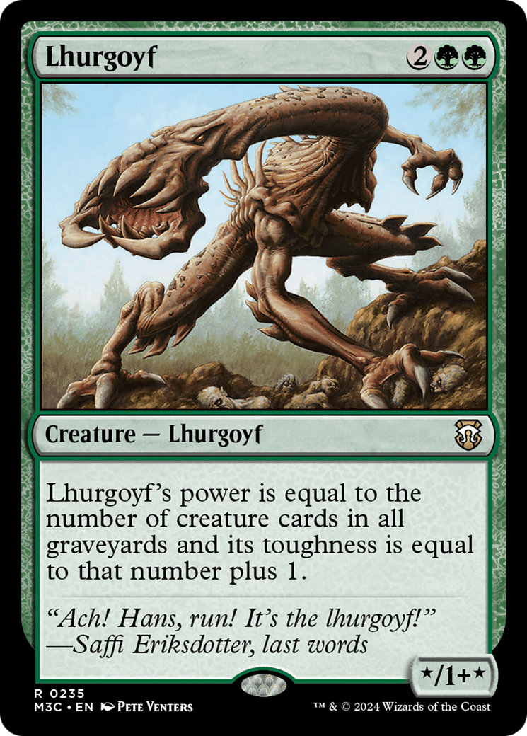 Lhurgoyf (Ripple Foil) [Modern Horizons 3 Commander] | Devastation Store