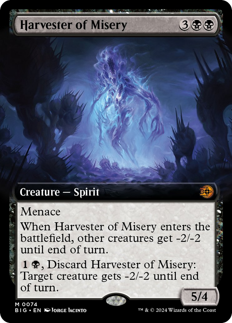 Harvester of Misery (Extended Art) [Outlaws of Thunder Junction: The Big Score] | Devastation Store