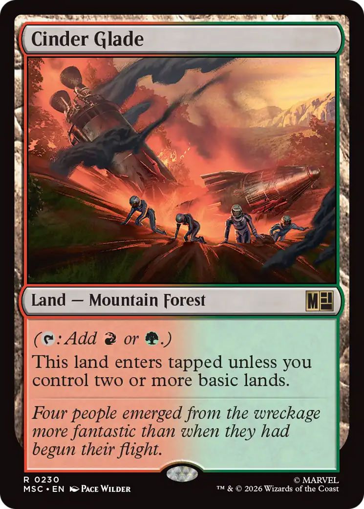 Cinder Glade (Surge Foil) [Marvel Super Heroes Commander] | Devastation Store