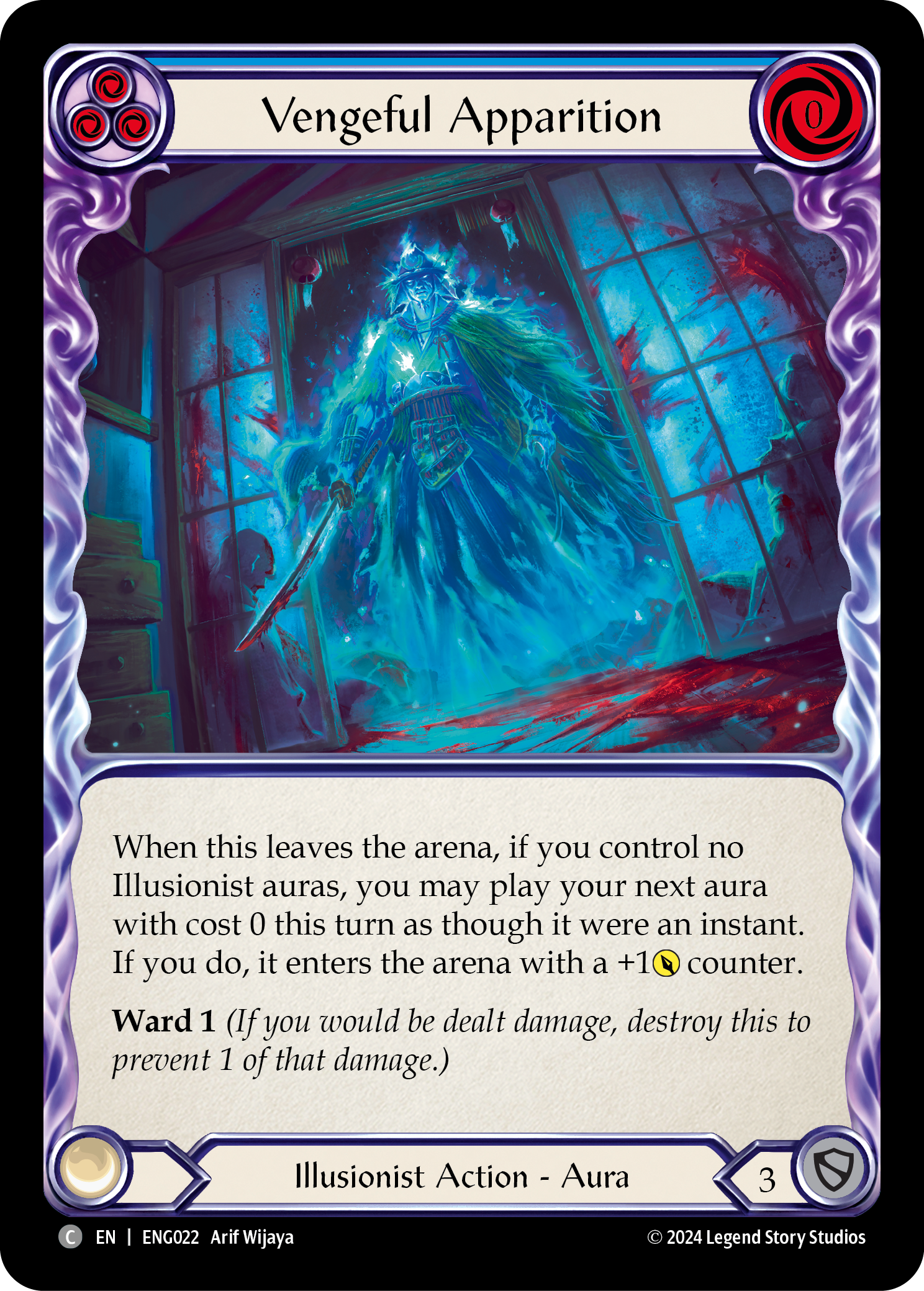 Vengeful Apparition [ENG022] (Part the Mistveil Enigma Blitz Deck) | Devastation Store