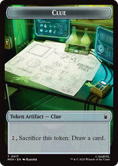 Soldier // Clue Double-Sided Token [Marvel Super Heroes Tokens] | Devastation Store