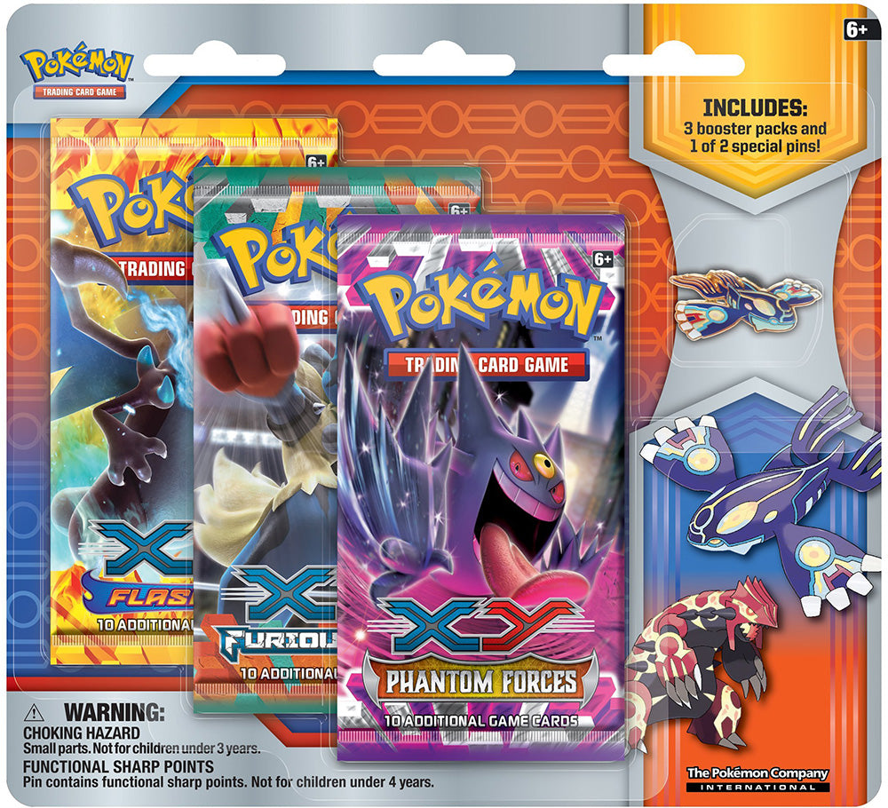 Collector's Pin 3-Pack Blister (Primal Kyogre) | Devastation Store