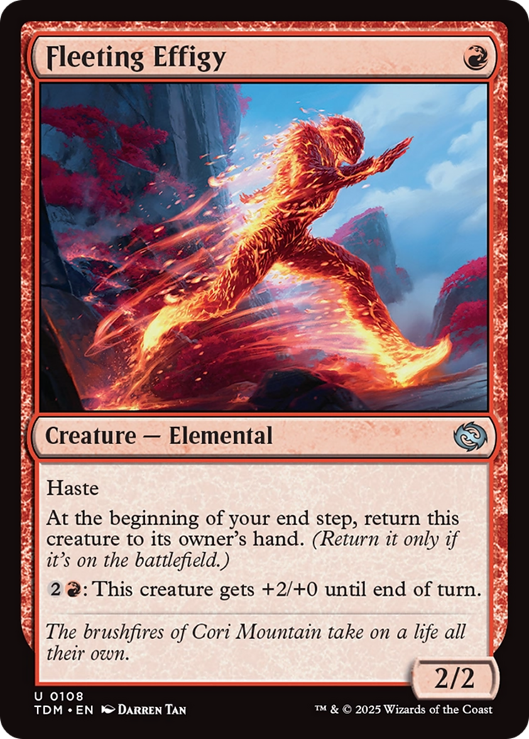 Fleeting Effigy [Tarkir: Dragonstorm] | Devastation Store