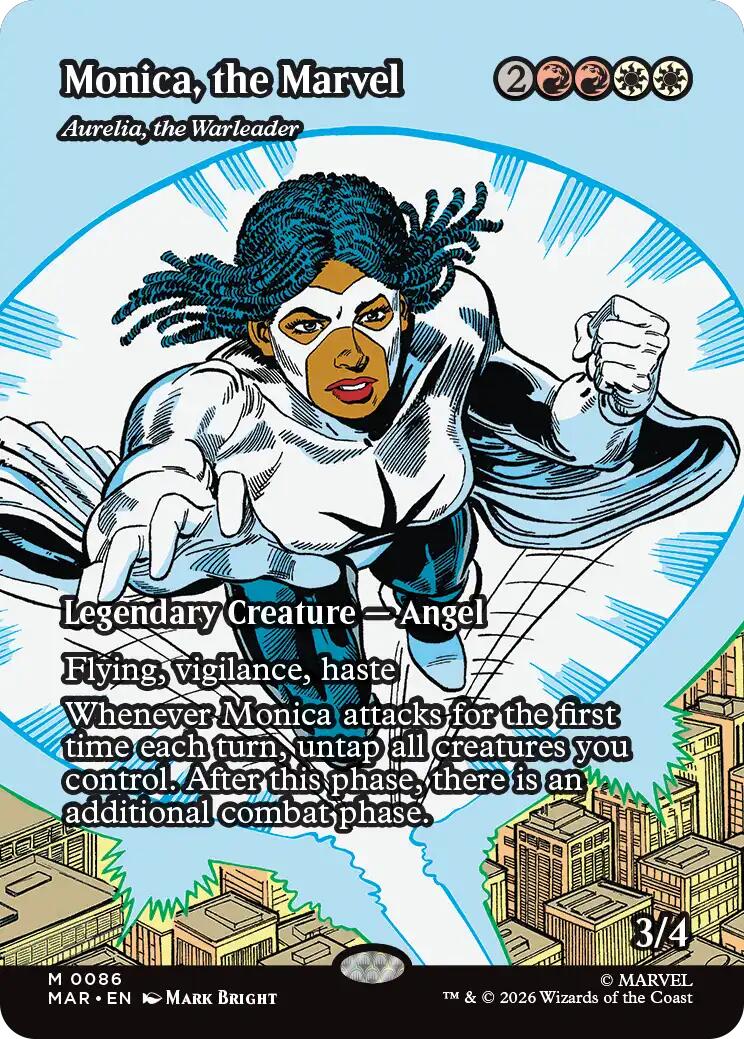 Monica, the Marvel - Aurelia, the Warleader (Borderless) [Marvel Universe: Eternal-Legal] | Devastation Store