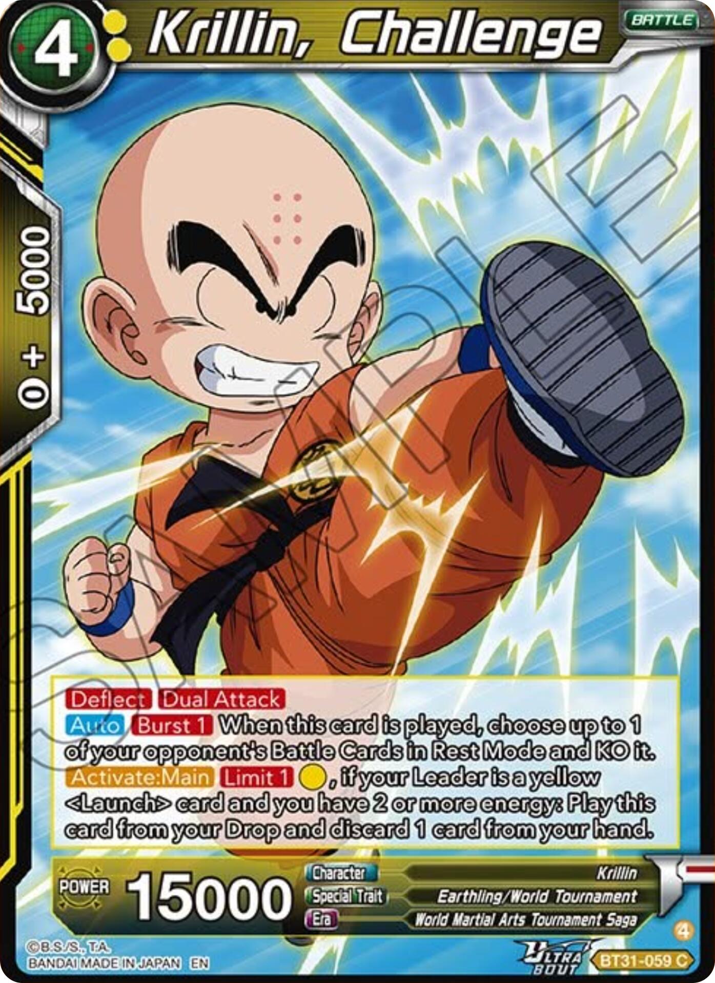 Krillin, Challenge (BT31-059) [Impact Beyond Dimensions] | Devastation Store