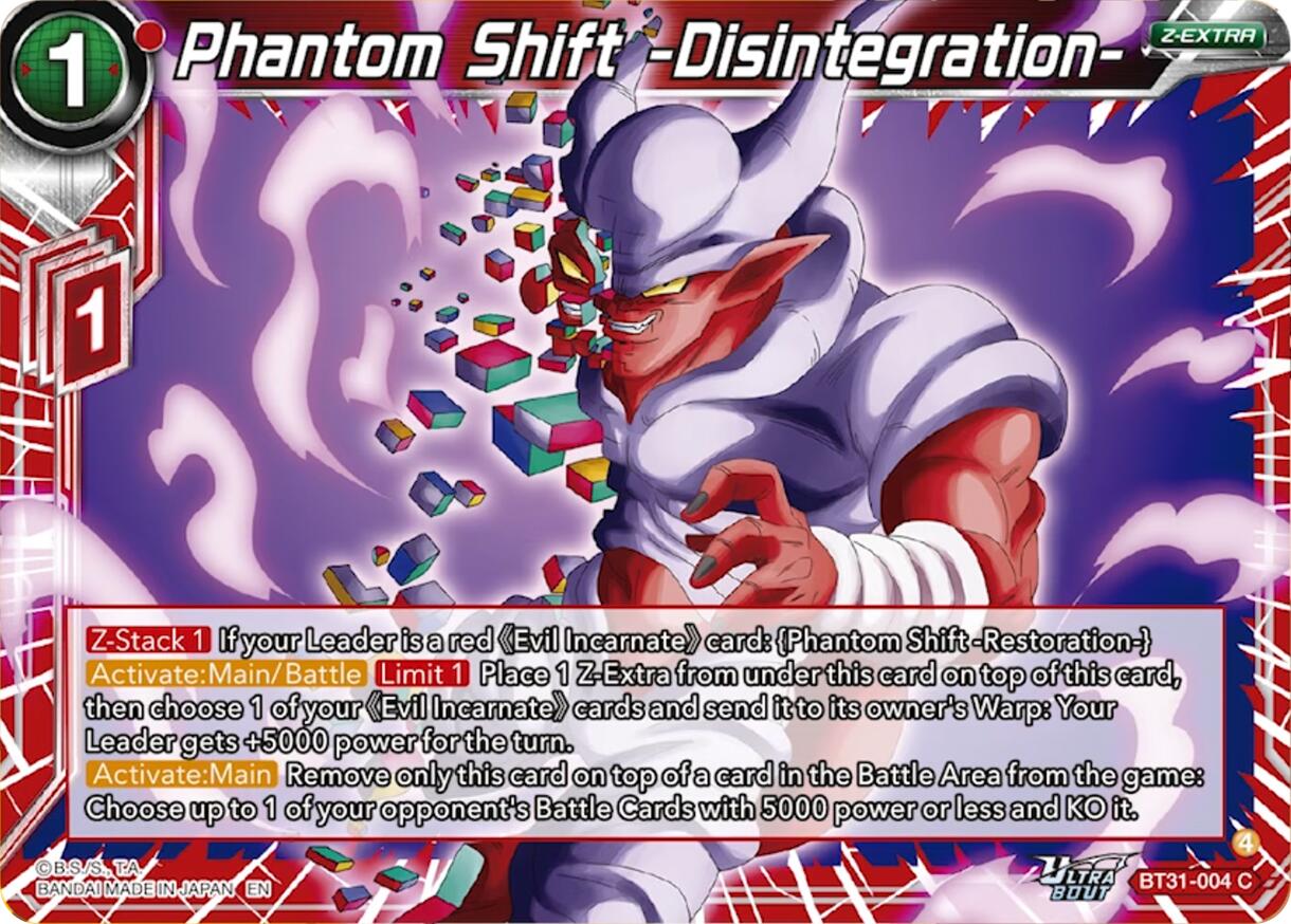 Phantom Shift -Disintegration- (BT31-004) [Impact Beyond Dimensions] | Devastation Store