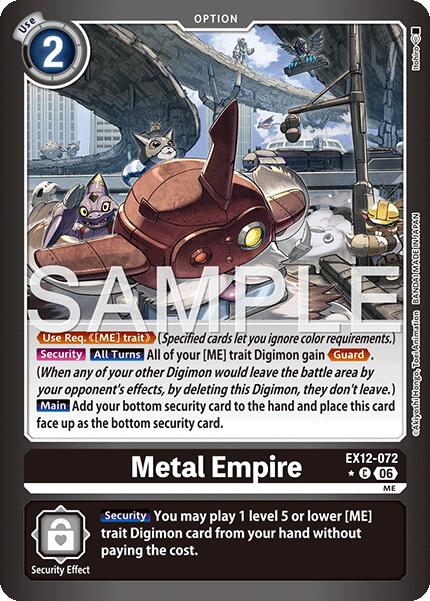 Metal Empire [EX12-072] (Limited Foil) [Digital World Shambala] | Devastation Store