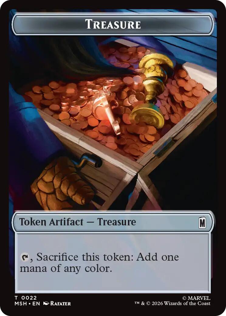 Treasure (022) // Construct (014) Double-Sided Token [Marvel Super Heroes Commander Tokens] | Devastation Store