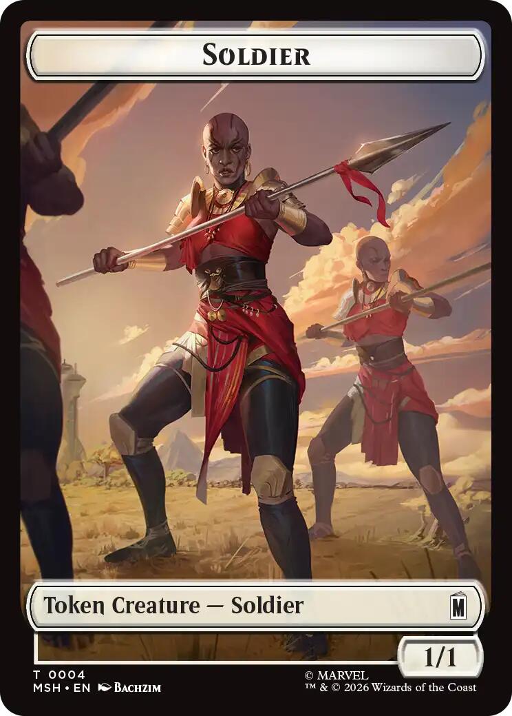 Soldier // Copy Double-Sided Token [Marvel Super Heroes Commander Tokens] | Devastation Store