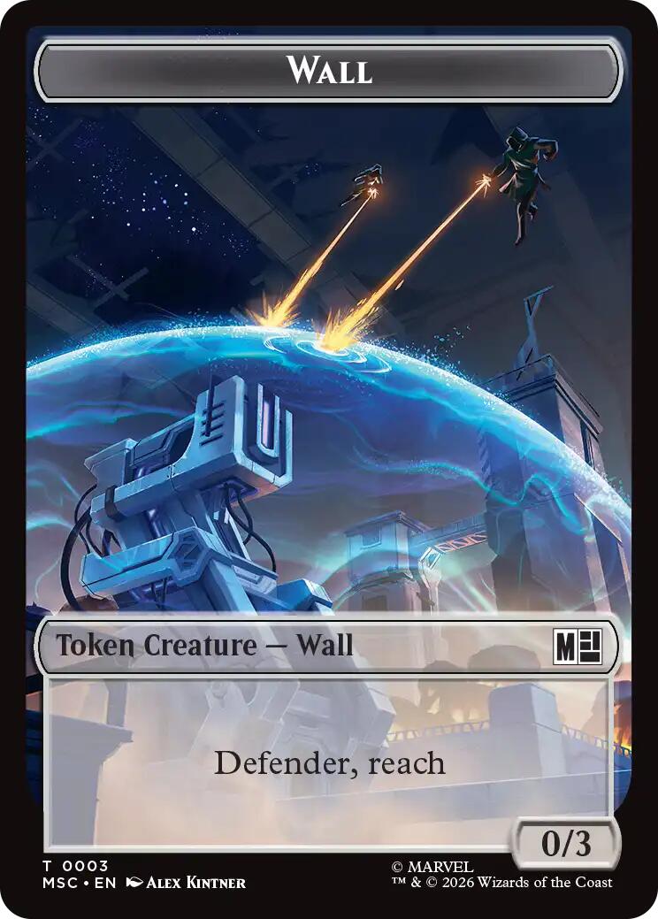 Wall // Council of Reeds Double-Sided Token [Marvel Super Heroes Commander Tokens] | Devastation Store