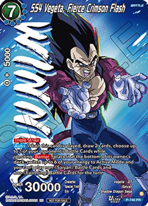 SS4 Vegeta, Fierce Crimson Flash (Ultra-Bout Series Tournament Pack Vol.3) (Winner) (P-746) [Tournament Promotion Cards] | Devastation Store