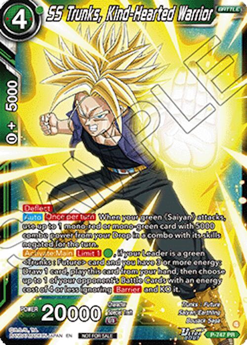 SS Trunks, Kind-Hearted Warrior (Ultra-Bout Series Tournament Pack Vol.3) (P-747) [Tournament Promotion Cards] | Devastation Store