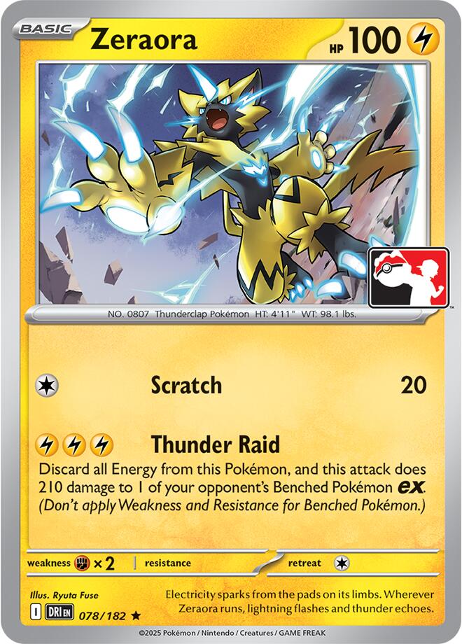 Zeraora (078/182) [Prize Pack Series Nine] | Devastation Store