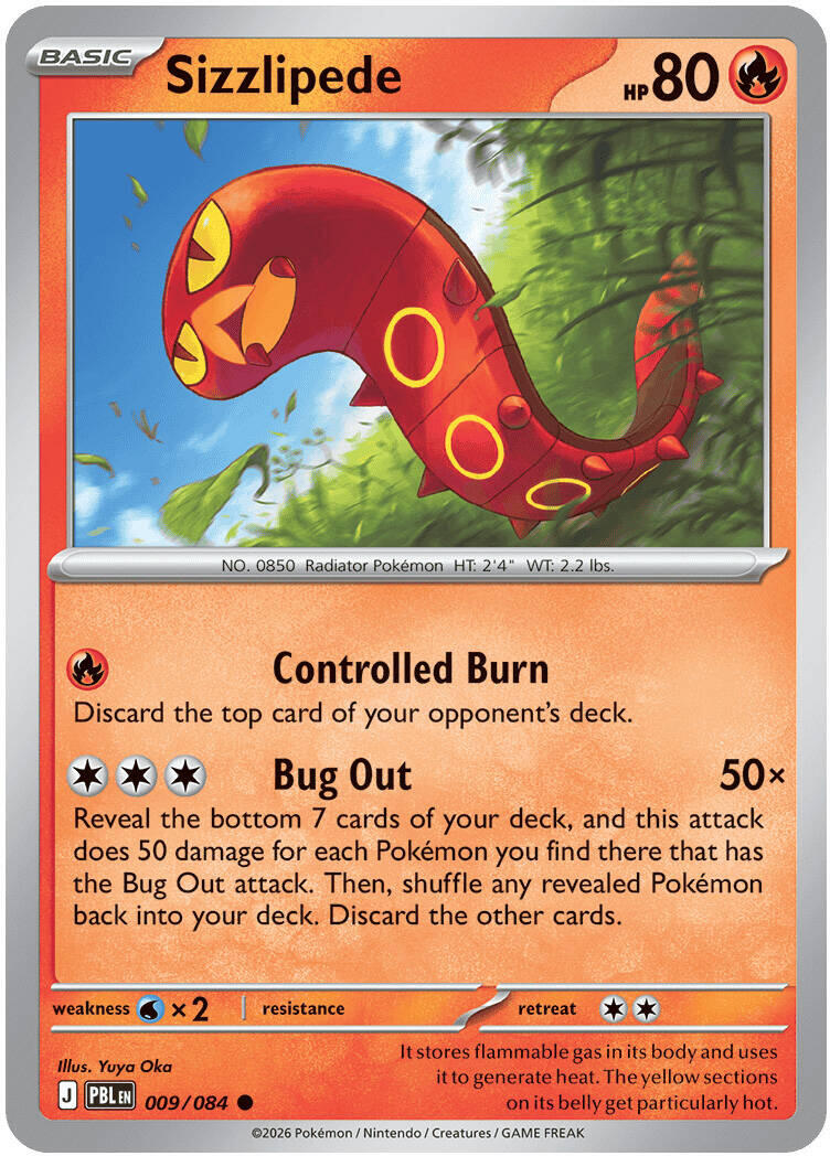 Sizzlipede (009/084) [Mega Evolution: Pitch Black] | Devastation Store