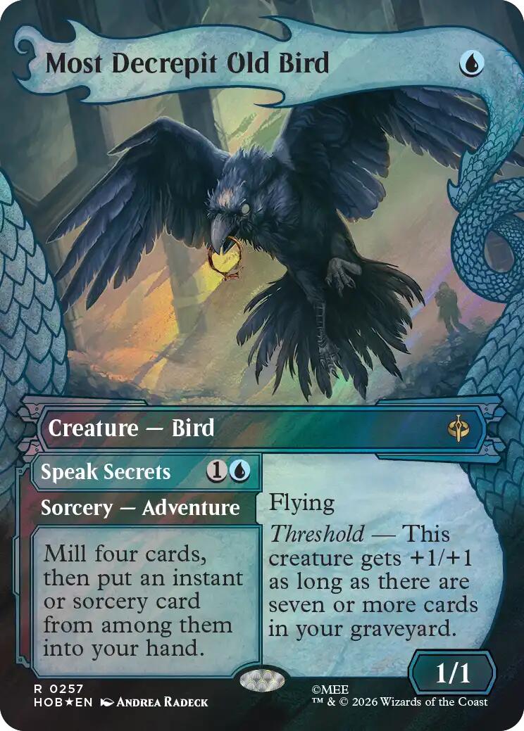Most Decrepit Old Bird (Showcase) (Surge Foil) [The Hobbit] | Devastation Store
