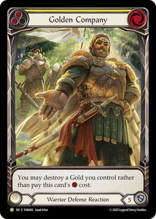 Golden Company (Yellow) [FAB482] (Promo)  Rainbow Foil | Devastation Store