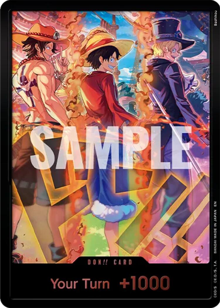 DON!! Card (English Version 3rd Anniversary Set) (Ace, Luffy, Sabo) [One Piece Promotion Cards] | Devastation Store