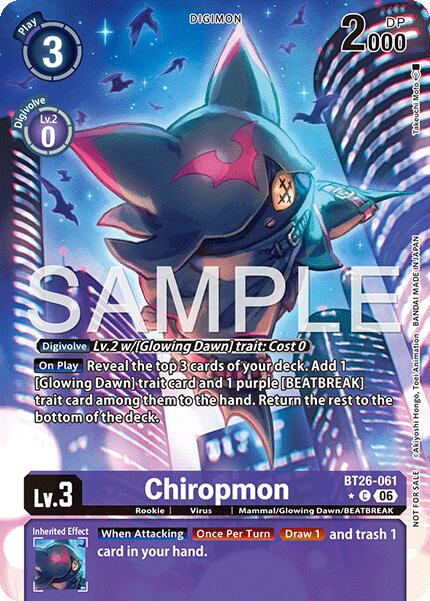Chiropmon [BT26-061] (Alternate Art) [Timeless Bonds] | Devastation Store