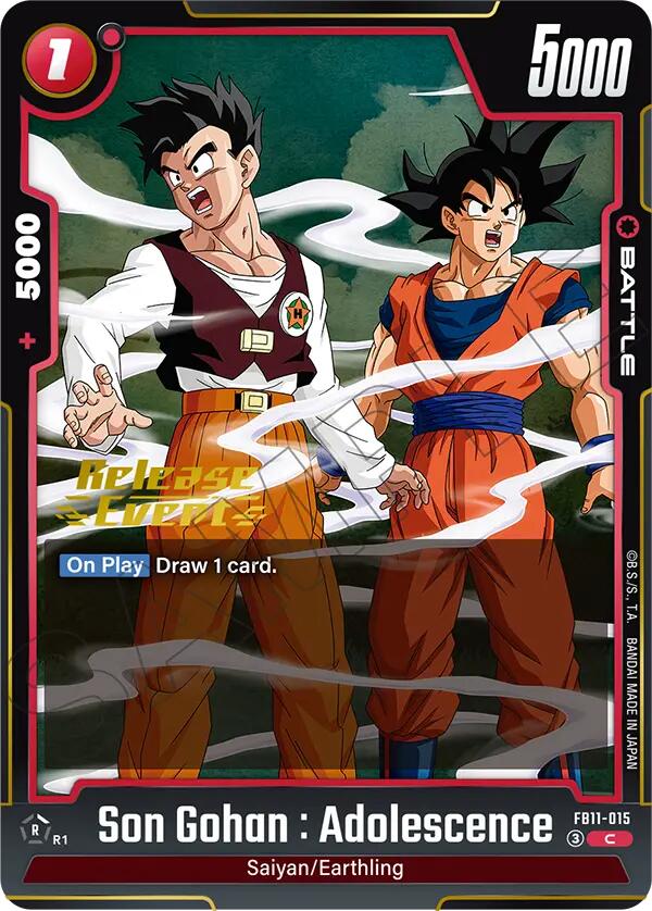 Son Gohan : Adolescence (FB11-015) [Brightness of Hope Release Event Cards] | Devastation Store