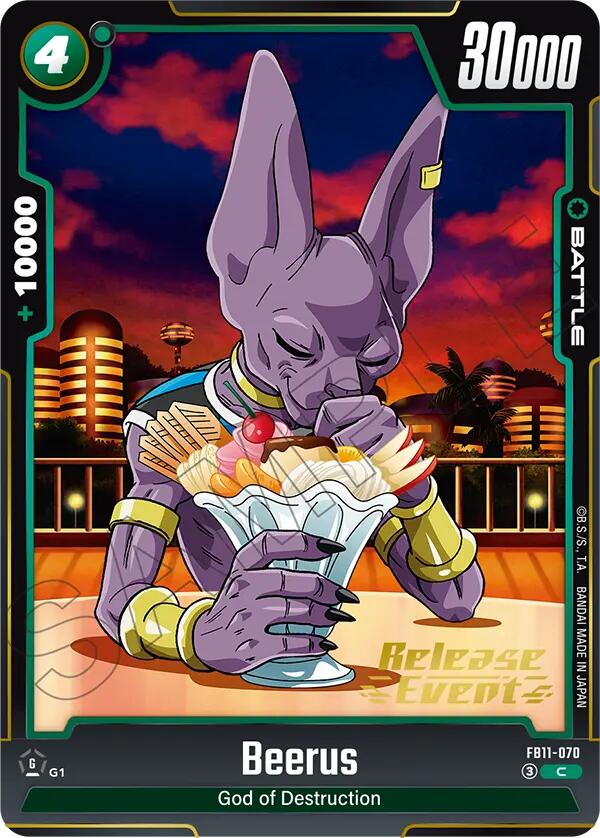 Beerus (FB11-070) [Brightness of Hope Release Event Cards] | Devastation Store